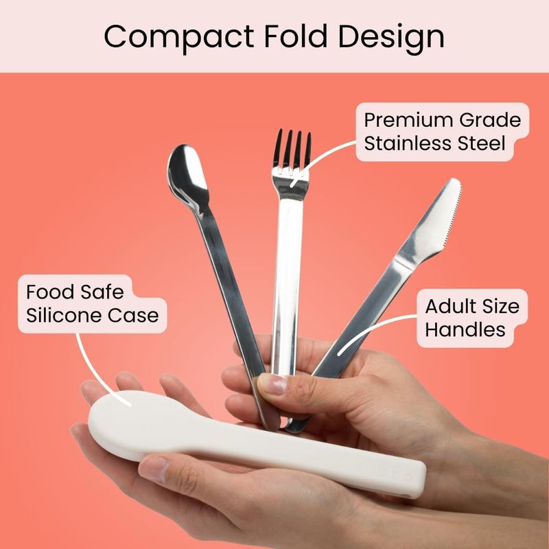 Uba Portion Control Flatware for Healthy Eating & Bariatric Diet with Silicone Case (2) - Image 5